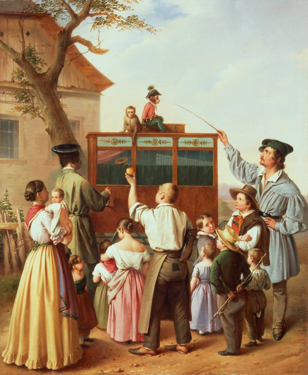 Gezici organ öğütücü, 1842 by Edouard Klieber