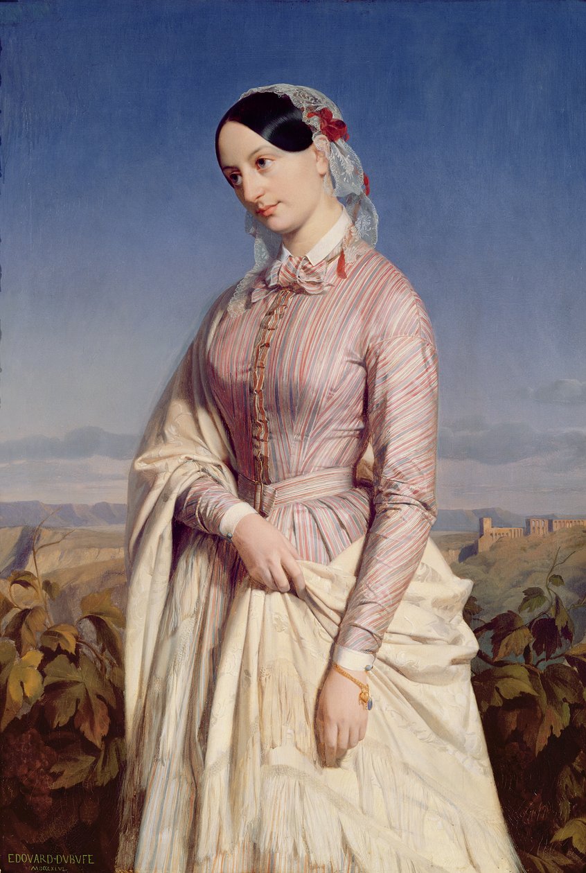 Bir Kadının Portresi, c.1846 by Edouard Louis Dubufe