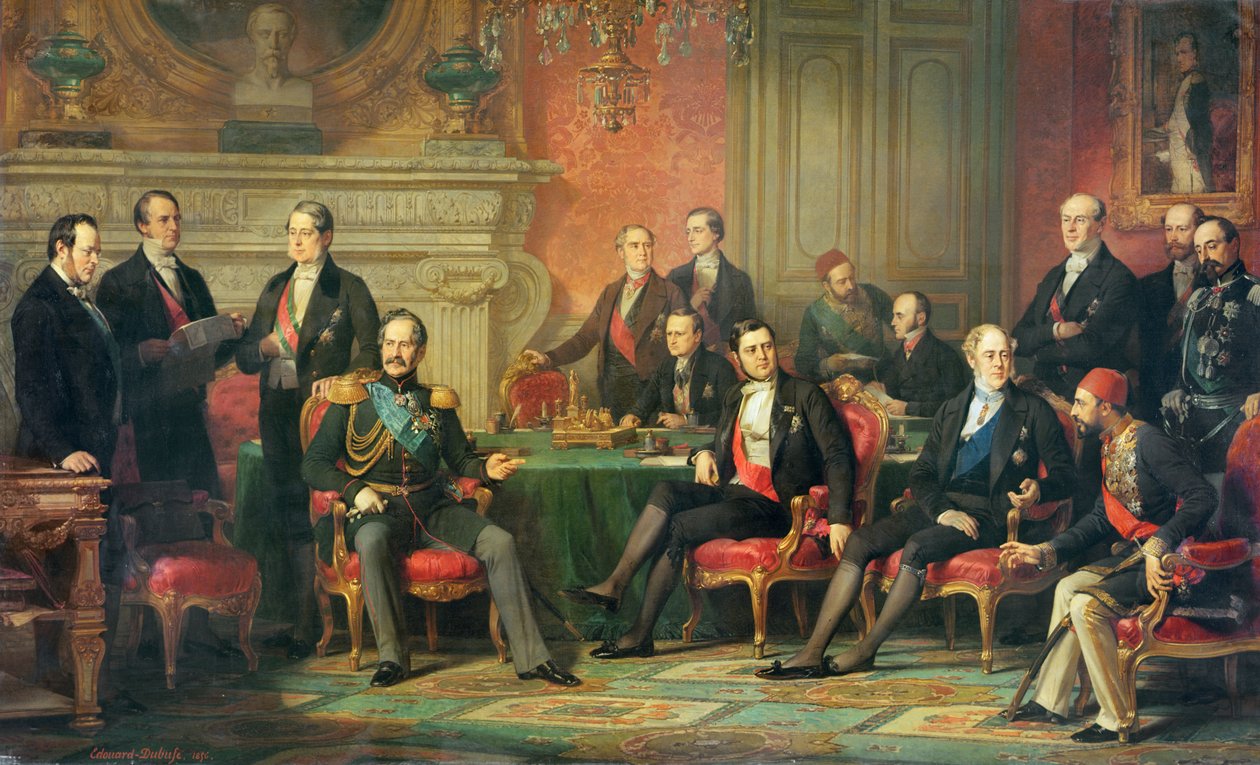 Paris Kongresi, 25 Şubat-30 Mart 1856 by Edouard Louis Dubufe