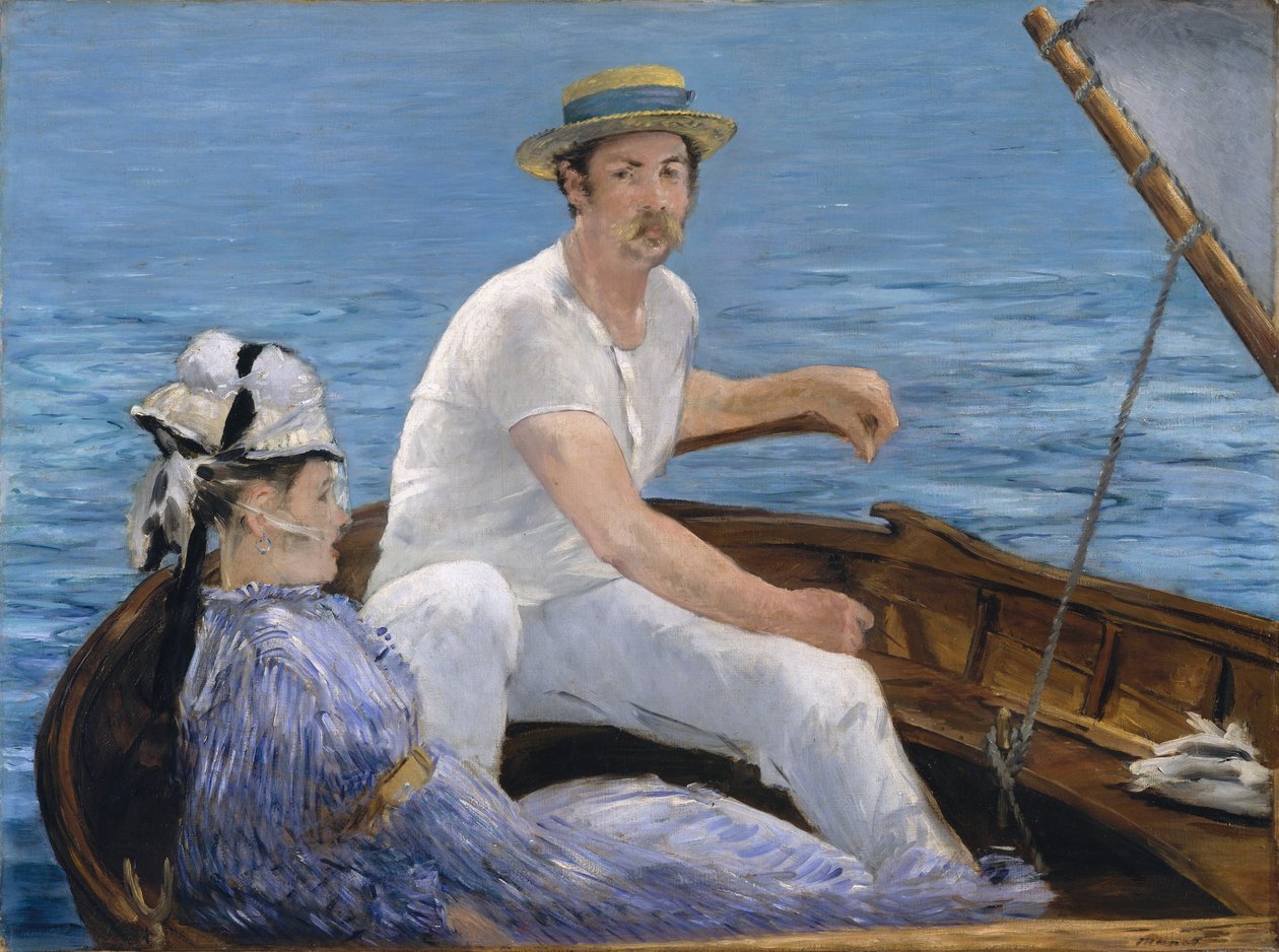 Tekne gezintisi, 1874 (Tuval üzerine yağlı boya) by Édouard Manet