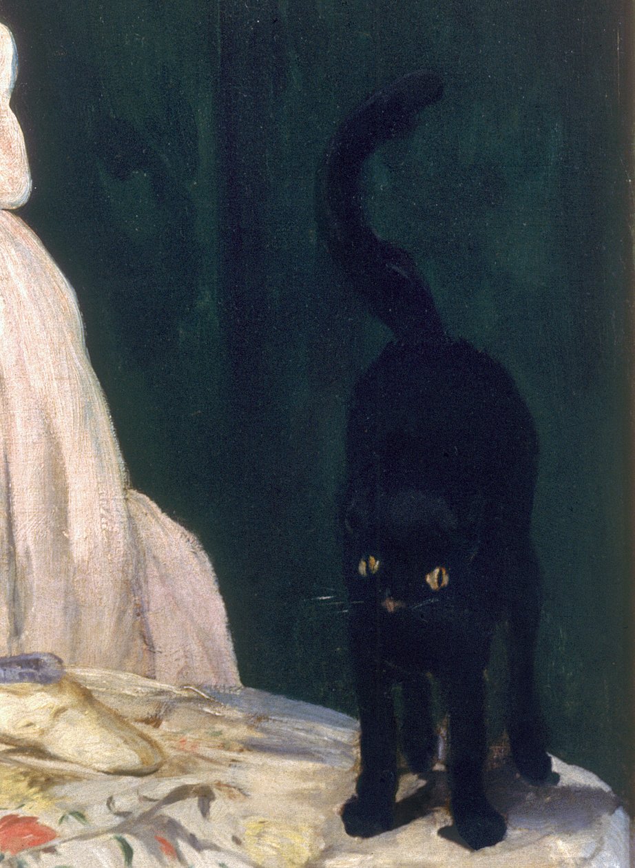Olympia, 1863, tuval üzerine yağlı boya, 64183 detayı by Édouard Manet