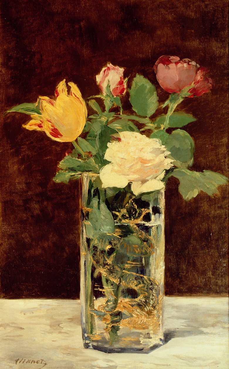 Vazoda Güller ve Laleler, 1883 by Édouard Manet