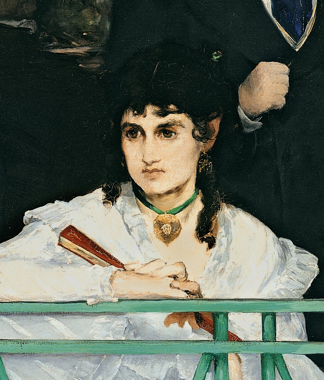 Balkon, 1868-9 tuval üzerine yağlı boya, 967 detayı by Édouard Manet