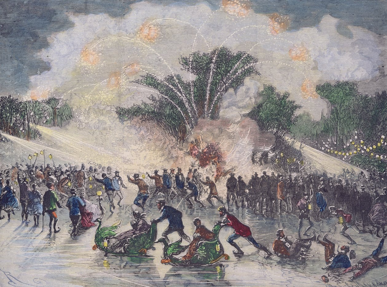 Charles Maurand tarafından oyulmuş Bois de Boulogne, Paris