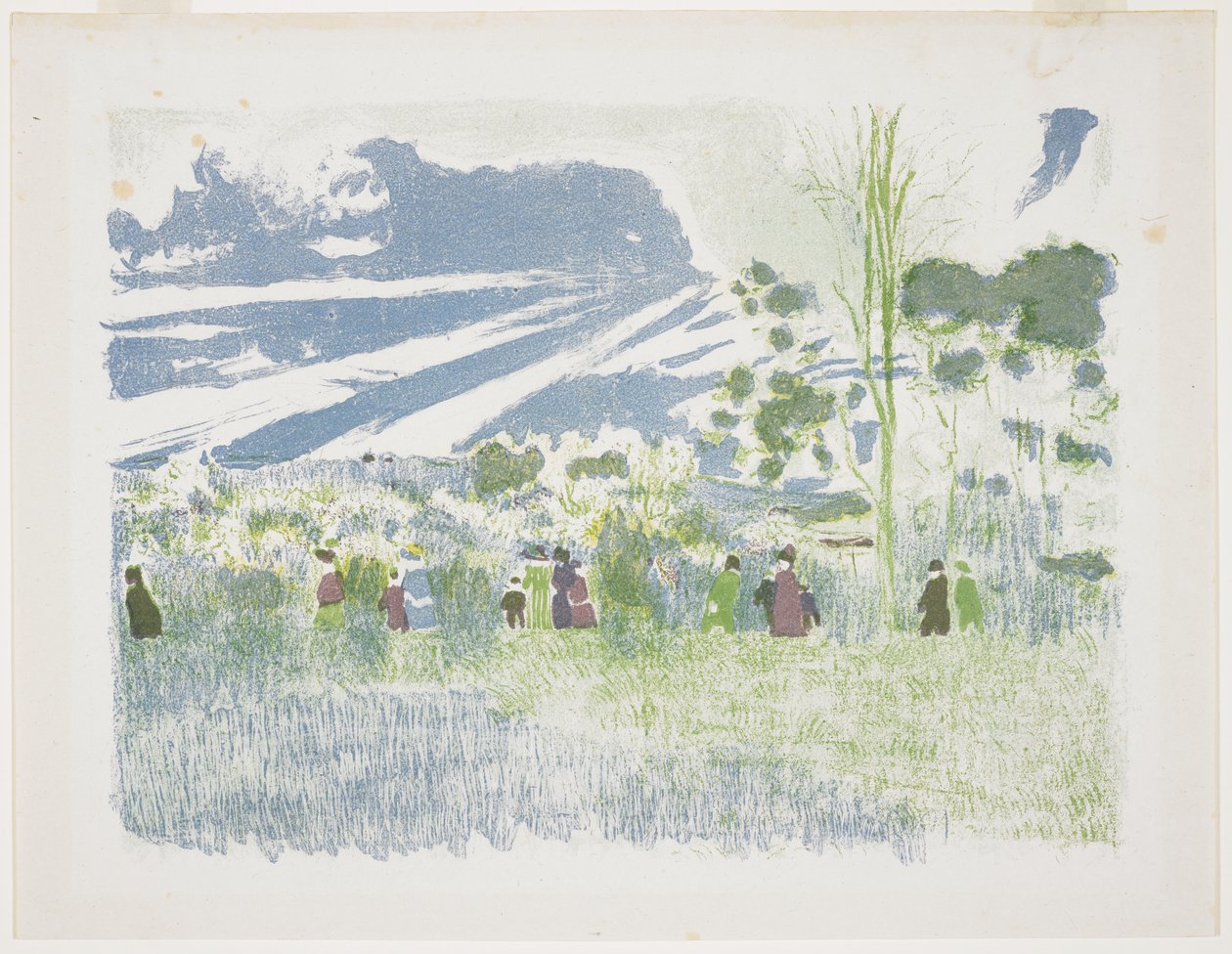 Tarlaların Ötesinde, 1899 by Edouard Vuillard
