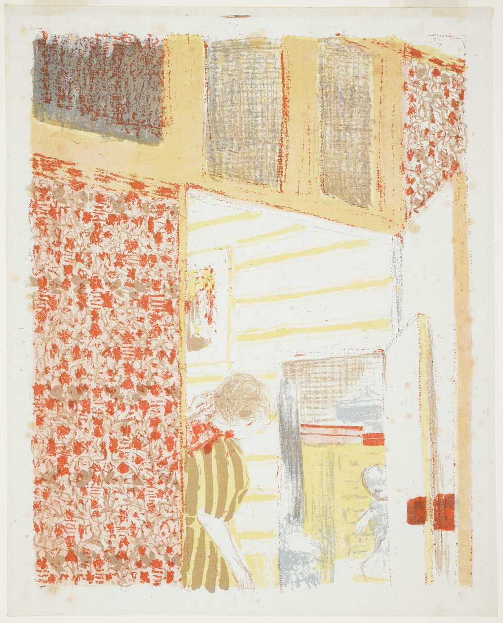 Pembe askılı iç mekan III, 1899 by Edouard Vuillard