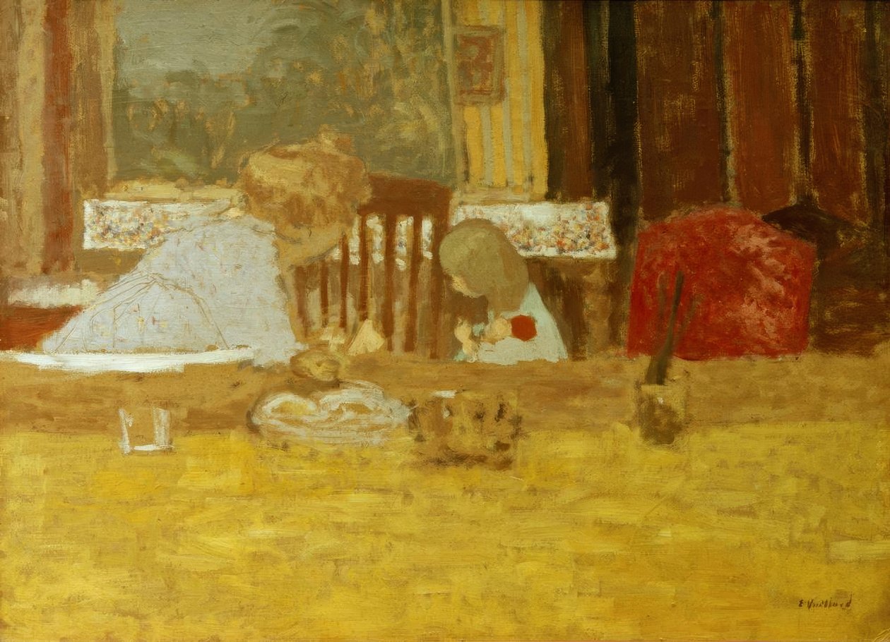 Olga Natanson ve kızı Marcelle by Edouard Vuillard