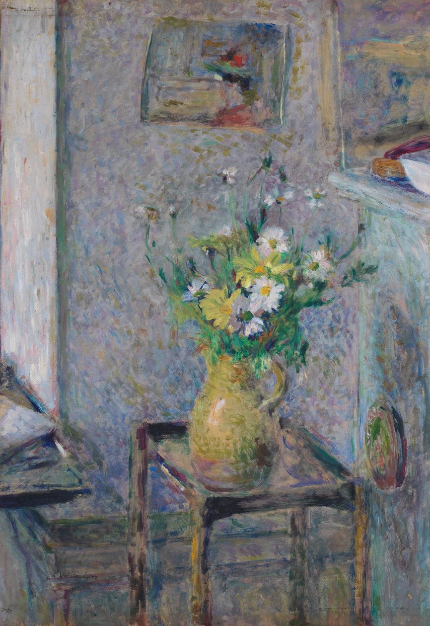 Çiçekli Taş Vazo by Edouard Vuillard