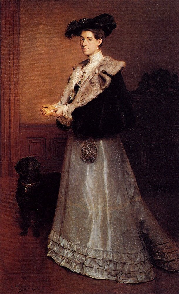 Bir Bayan Portresi by Edouard de Jans
