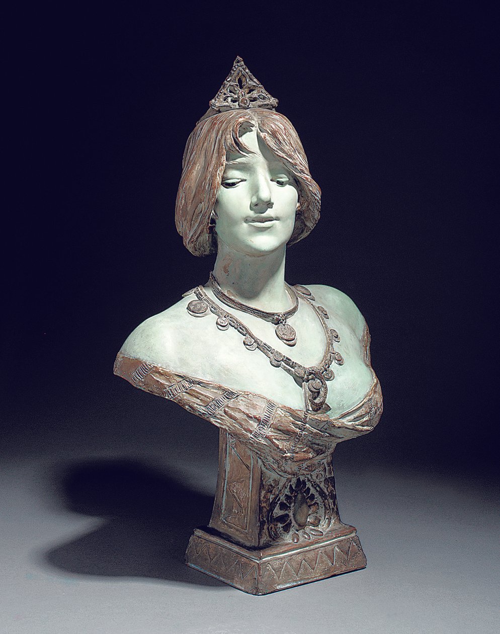 Sarah Bernhardt, Exposition Universelle, Paris olarak modellenen büst by Edouard (after) Drouot