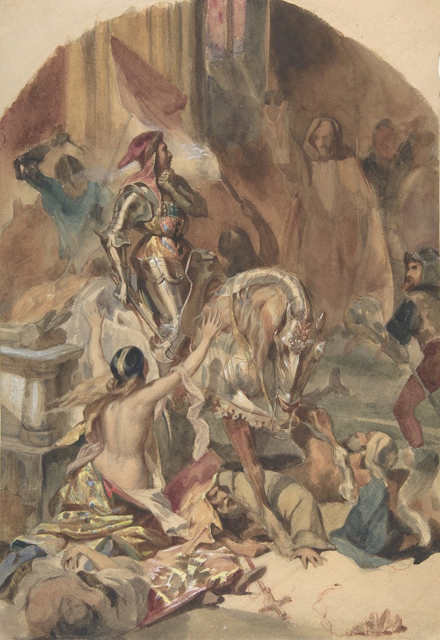 Katliam de Nesle 1472, 19. yüzyıl. by Édouard Alexandre Odier