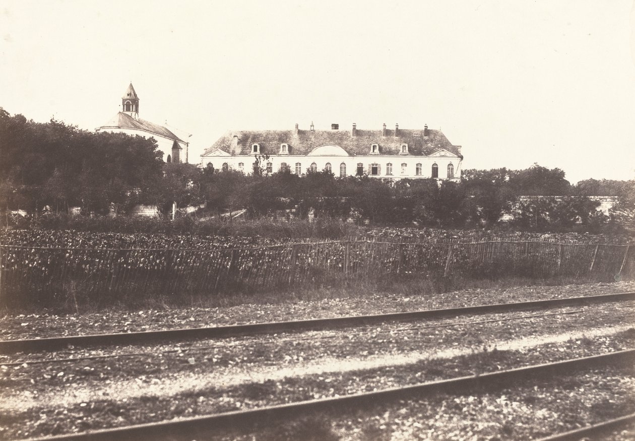 Abbeville yakınlarındaki Gard Manastırı, c. 1855. by Édouard Baldus