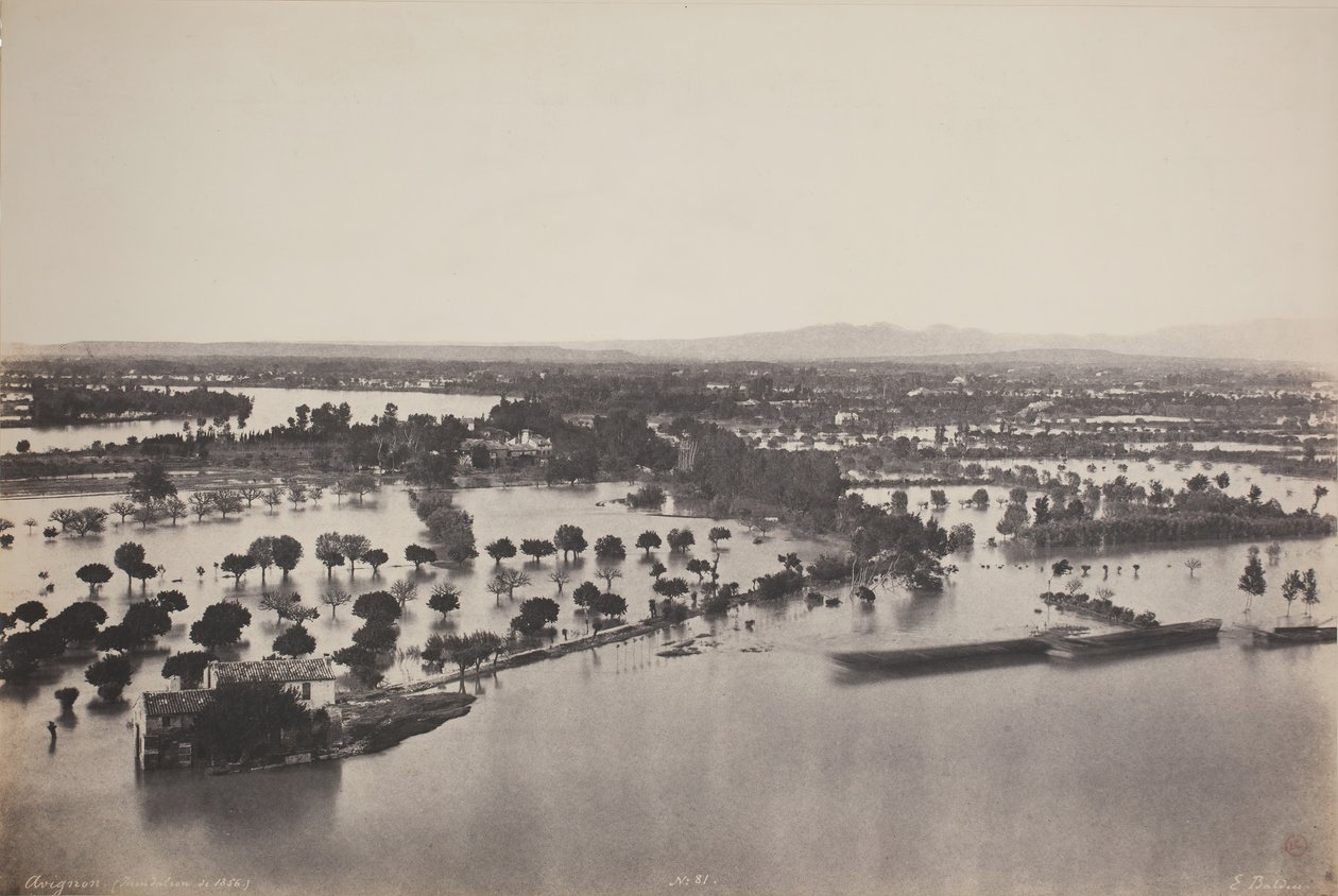 1856 Avignon Tufanı Avignon, 1856. by Édouard Baldus