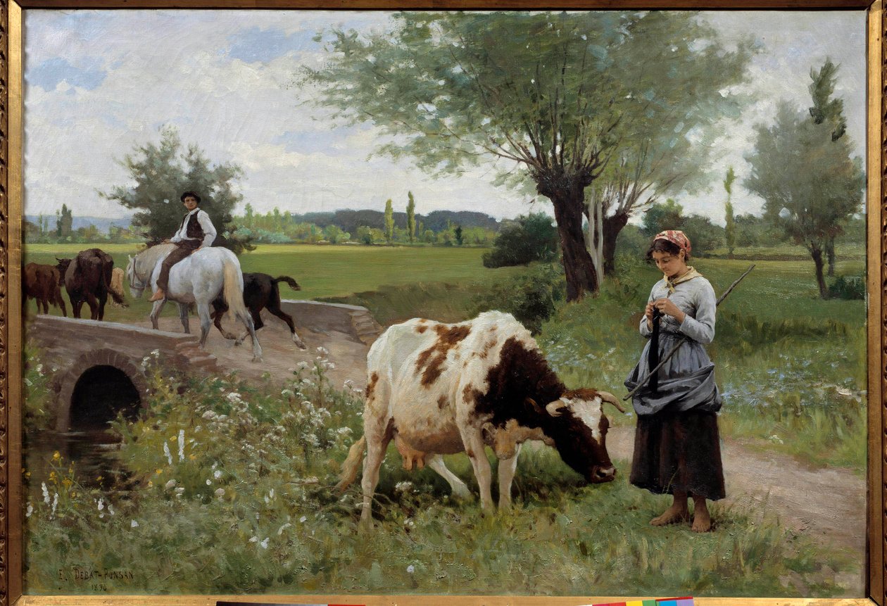 İyi korunan koç Boyama Edouard Debat Ponsan (1847-1913) 1890 Sun. 0.82x1.28 m Pau, Güzel Sanatlar Müzesi by Edouard Debat Ponsan