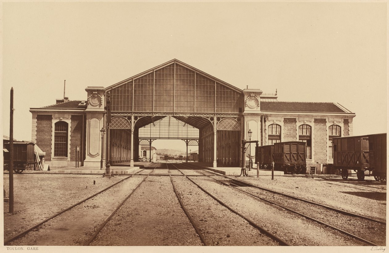 Toulon, Gare (Toulon, Tren İstasyonu) by Edouard Denis Baldus
