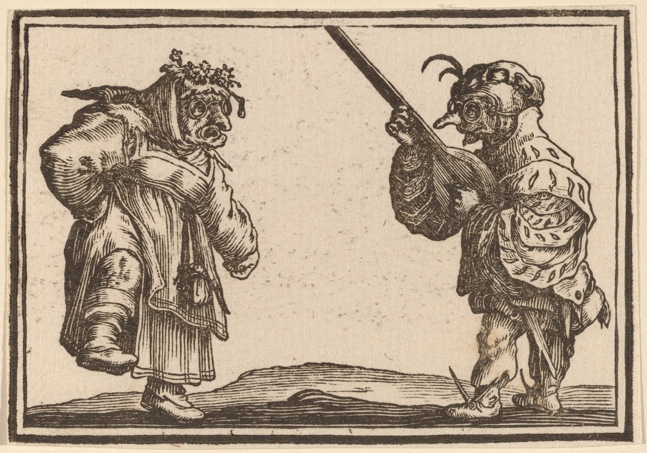 Udlu Dansçılar by Edouard Eckman after Jacques Callot