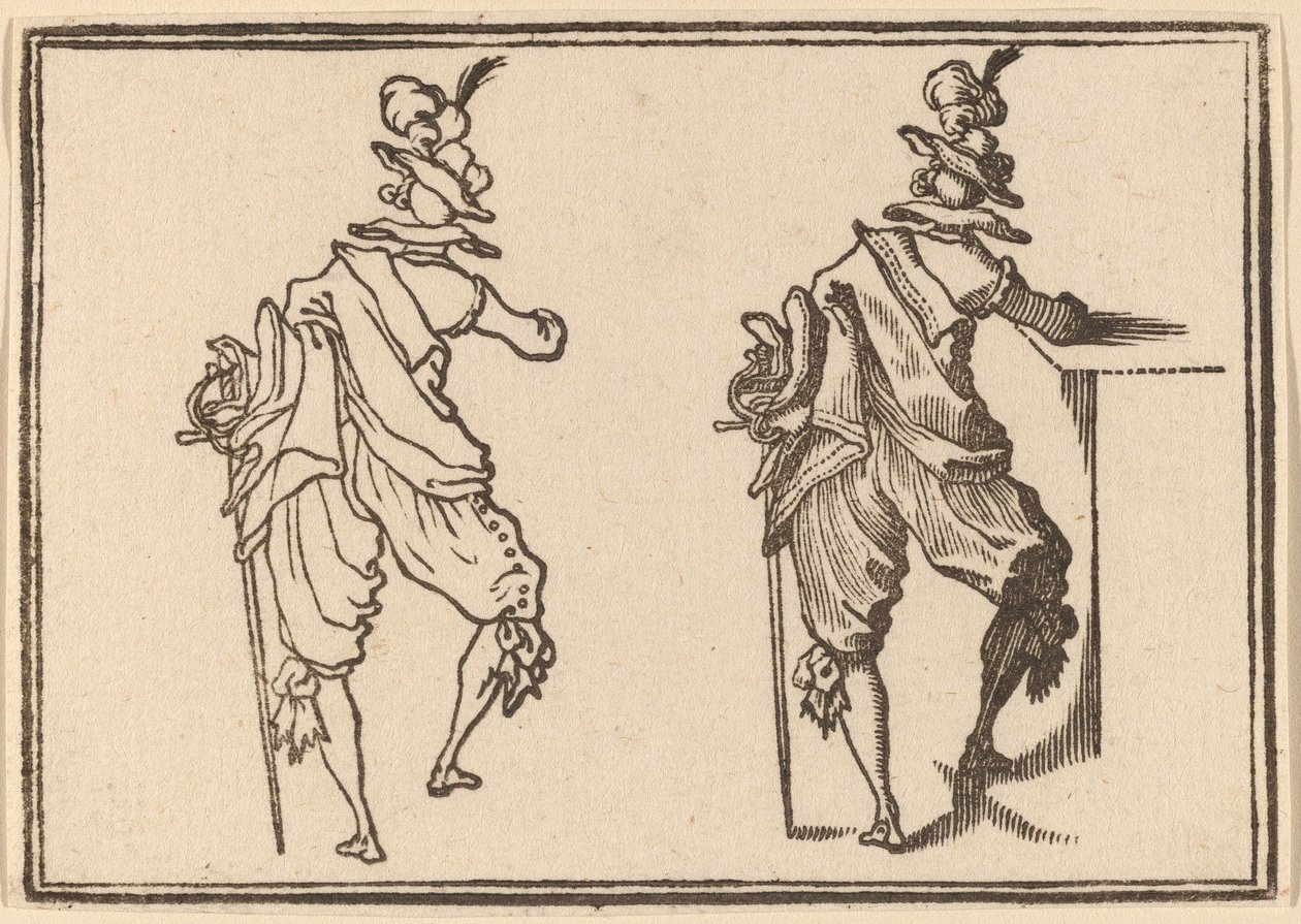 kılıçlı adam by Edouard Eckman after Jacques Callot