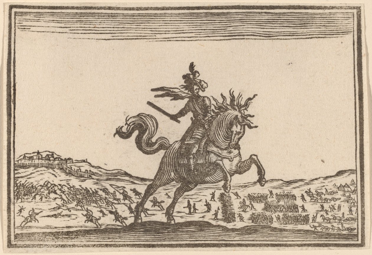 Atlı Komutan by Edouard Eckman after Jacques Callot