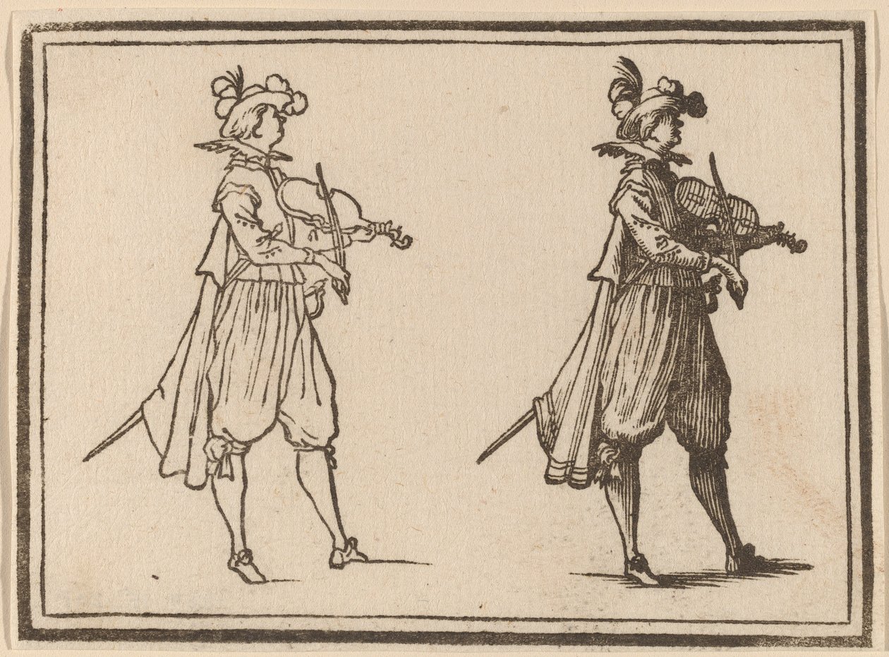 Kemancı by Edouard Eckman after Jacques Callot