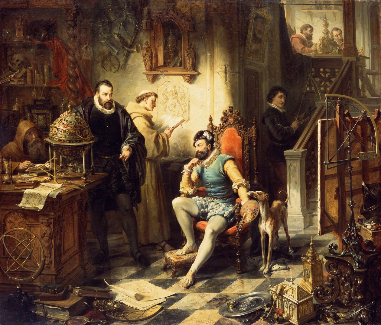 Teleskopu Keşfetmek, 1855 by Edouard Ender