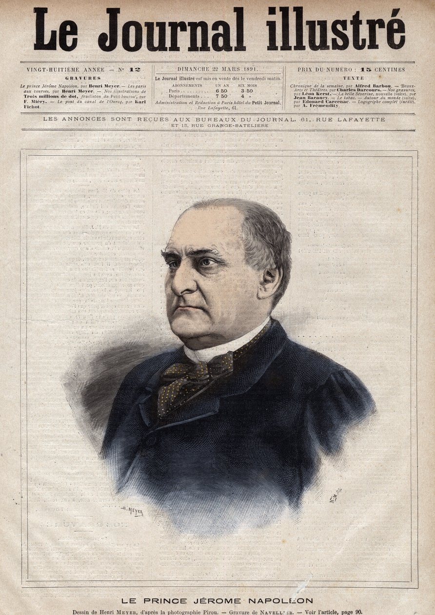 Jerome Bonaparte dit Plon (Plonplon) (1822-1891) (Napolyon-Jerome Bonaparte veya Prens Jerome Napoleon), Jerome Bonaparte