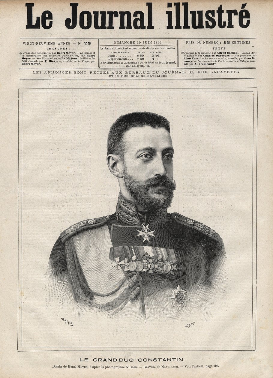 Rusya Büyük Dük Konstantin Nikolaievich