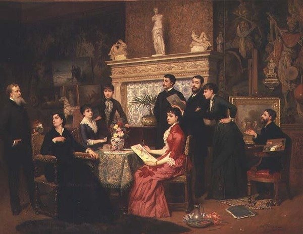 Resim Dersi by Edouard Jean Conrad Hamman
