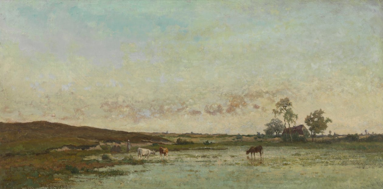 "Kempen" de Fen (tuval üzerine yağlıboya) by Edouard Jules Joseph Huberti