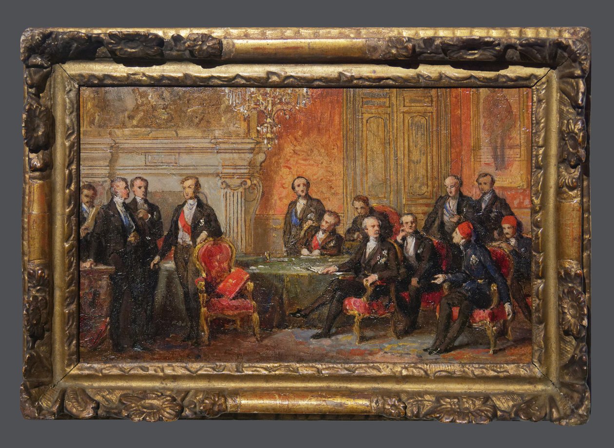 Paris Kongresi, 25 Şubat-30 Mart by Edouard Louis Dubufe
