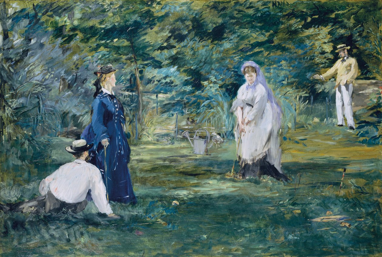 Bir Kroket Oyunu by Édouard Manet
