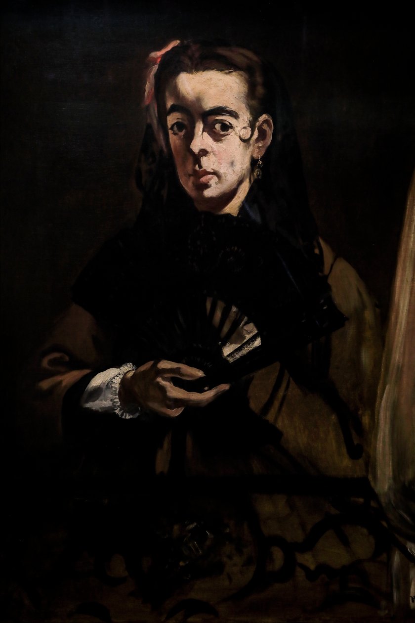 Angelina ayrıca şöyle dedi: 1865 Penceredeki Bir Kadın (Tuval Üzerine Yağlıboya) by Édouard Manet
