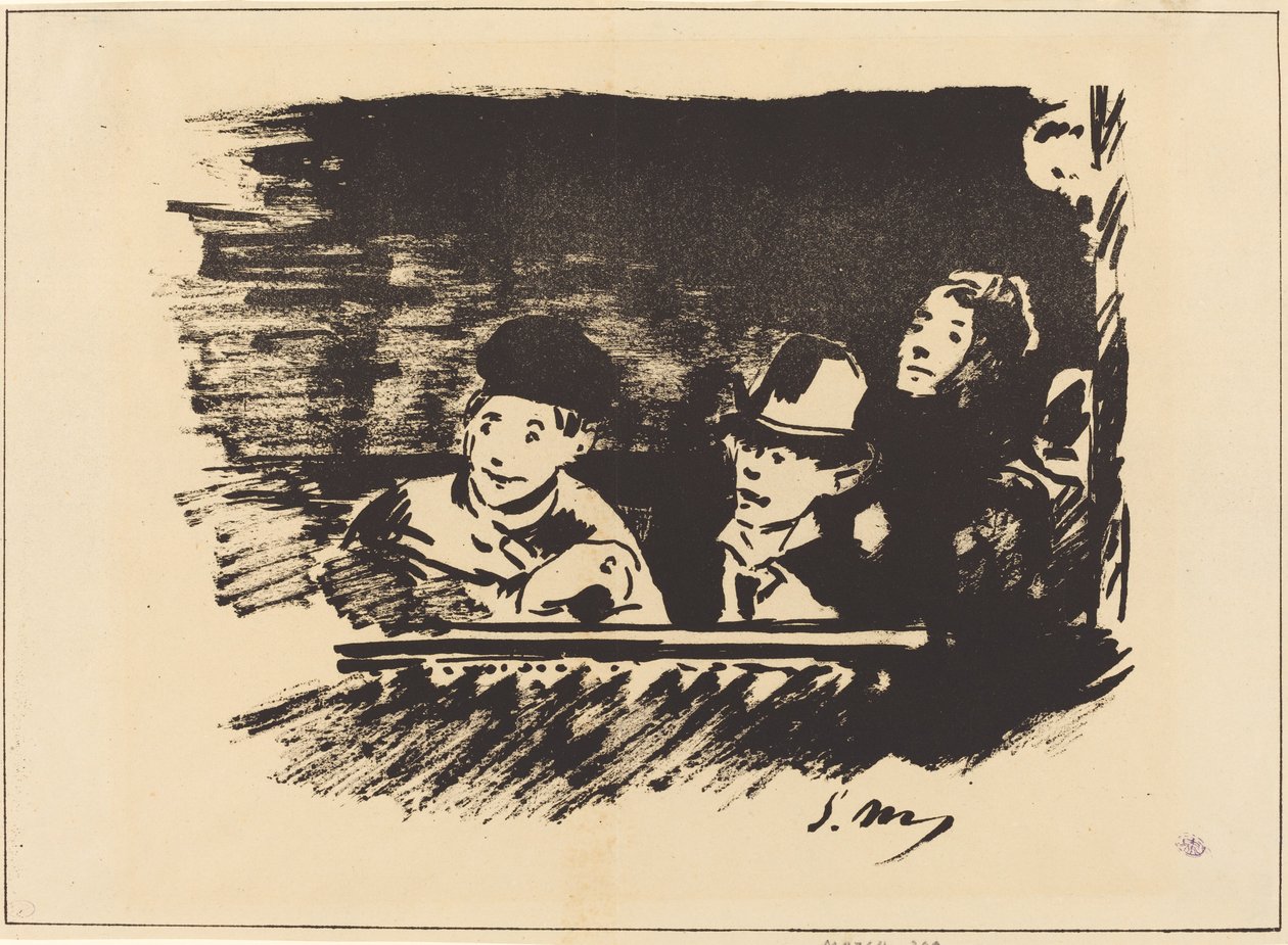 Au Paradis (Balkonda) by Édouard Manet