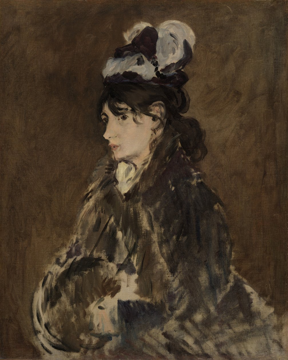 Berthe Morisot, c.1873 by Édouard Manet