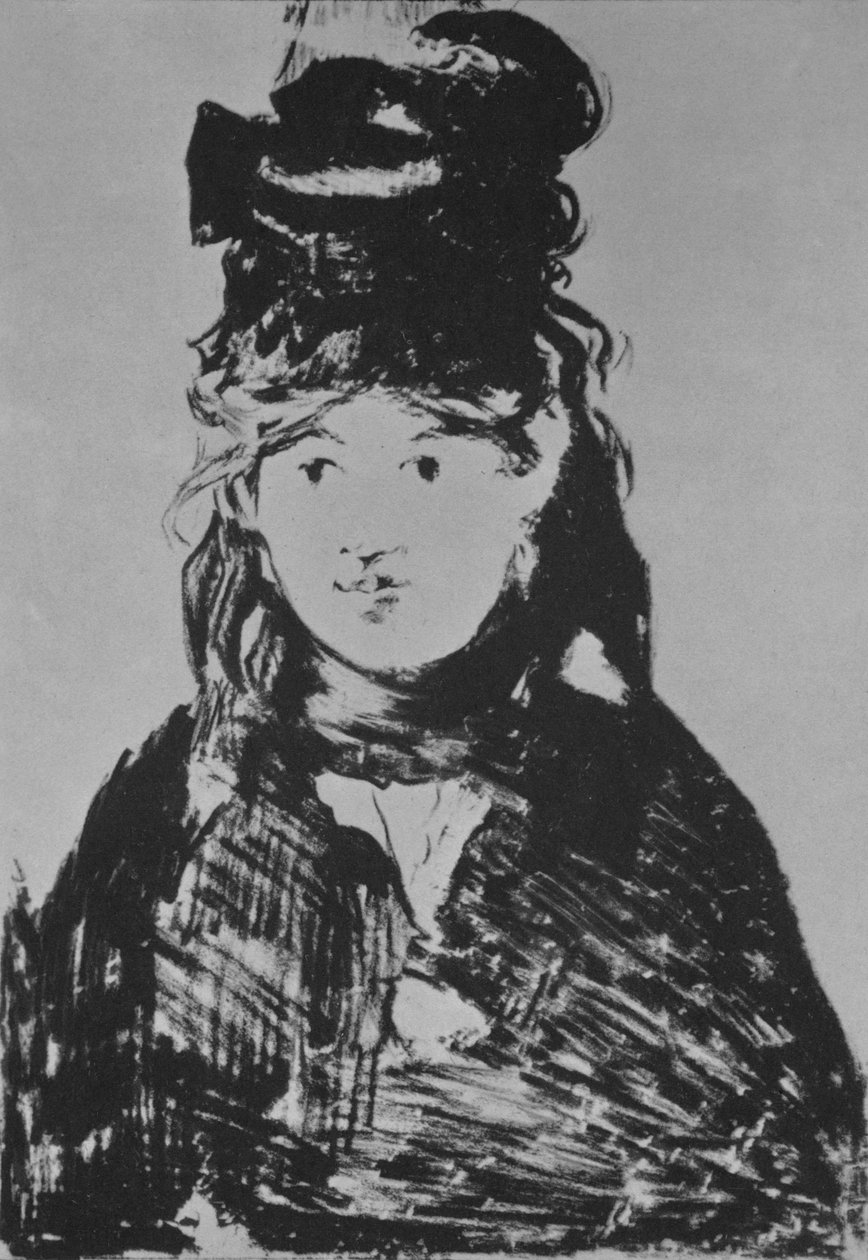 Berthe Morisot, c. 1870'ler, 1946. by Édouard Manet