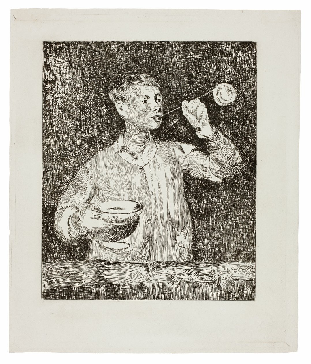 Çocuk Üfleme Sabun Köpüğü by Édouard Manet