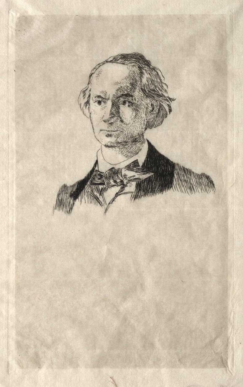 Charles Baudelaire, 1865. by Édouard Manet