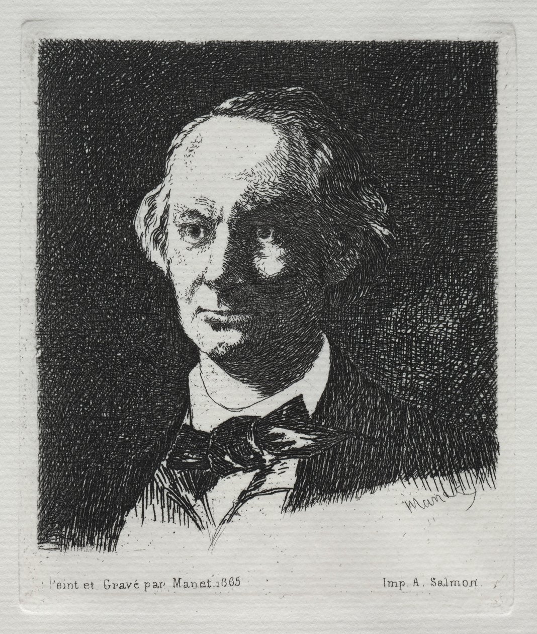 Charles Baudelaire, 1869. by Édouard Manet