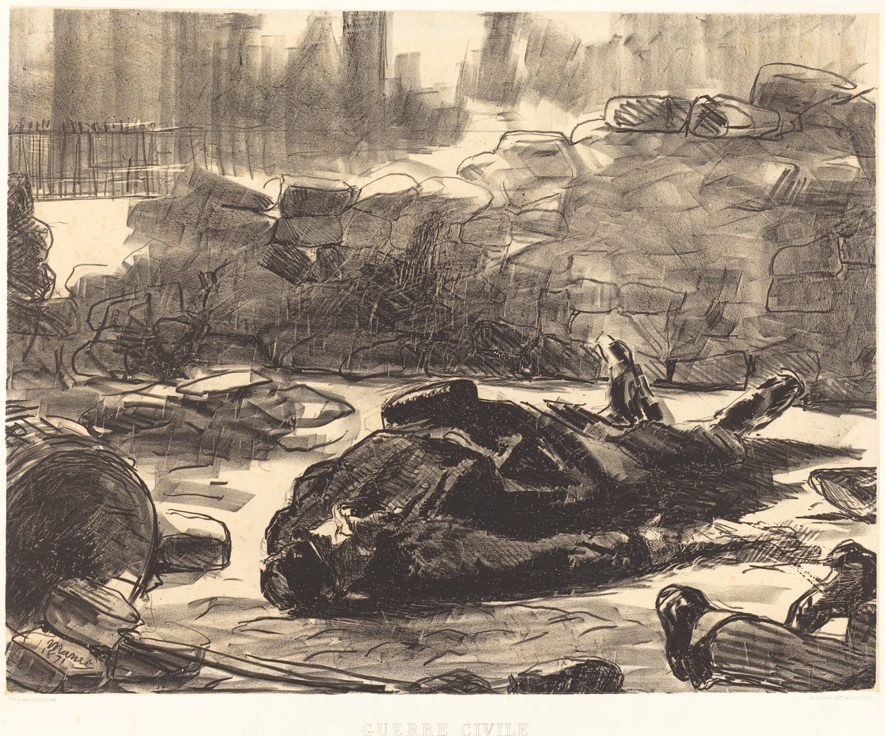 İç savaş by Édouard Manet