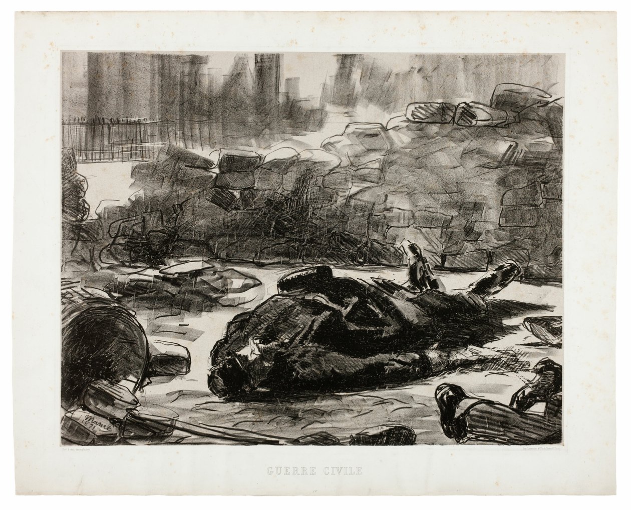 İç savaş by Édouard Manet