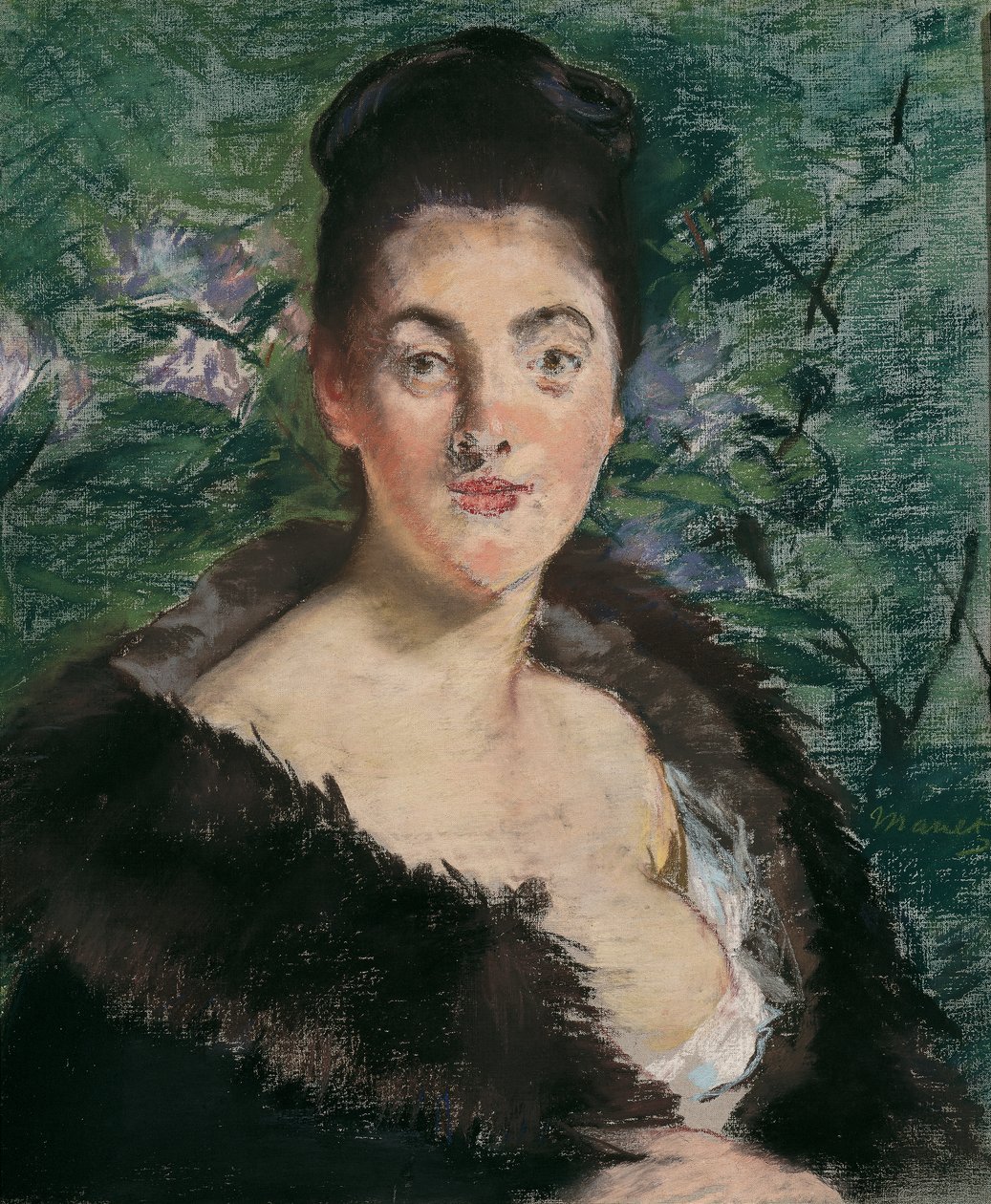 kürklü bayan by Édouard Manet