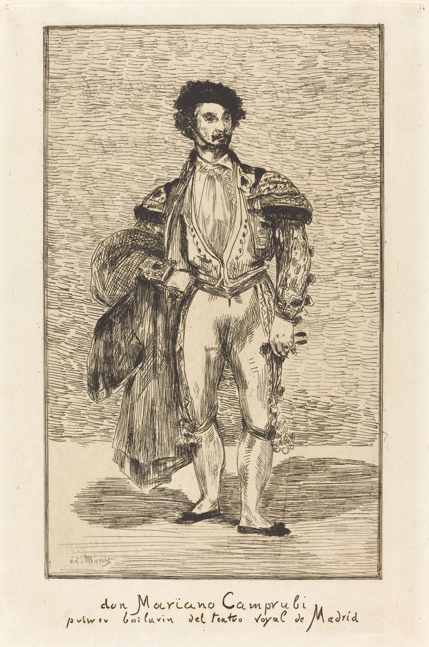 Don Mariano Camprubi (Dansçı) by Édouard Manet
