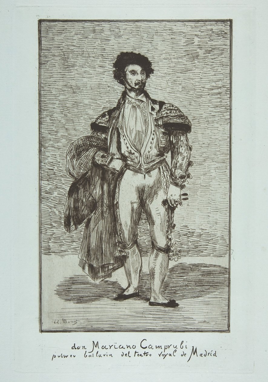 Don Mariano Camprubi Le Baïlarin, 1862-63. by Édouard Manet