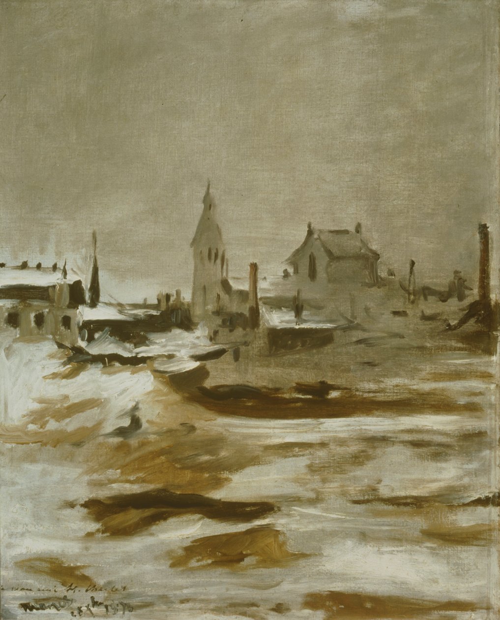 'Petit-Montrouge'de karın etkisi', 1870 by Édouard Manet