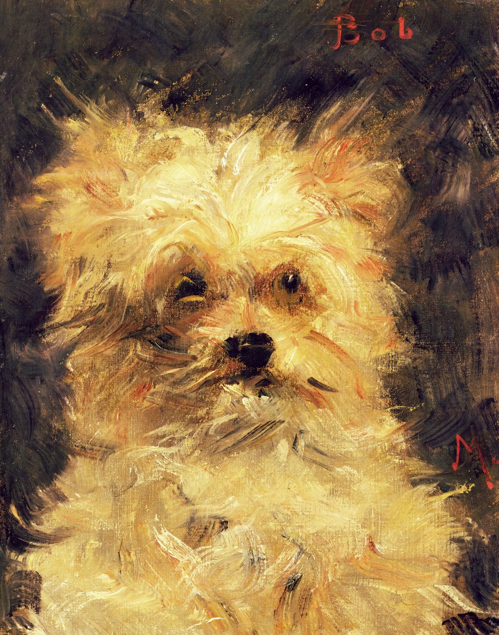 Bir Köpeğin Başı - Bob, 1876 by Édouard Manet