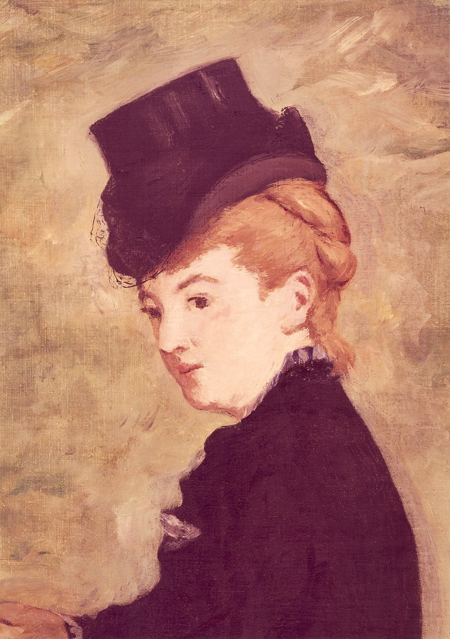 At sırtında binici veya Madam Lefebure by Édouard Manet