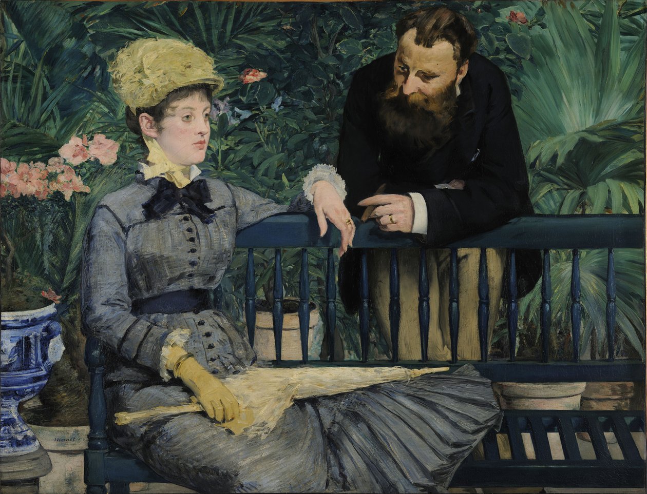 Konservatuarda by Édouard Manet