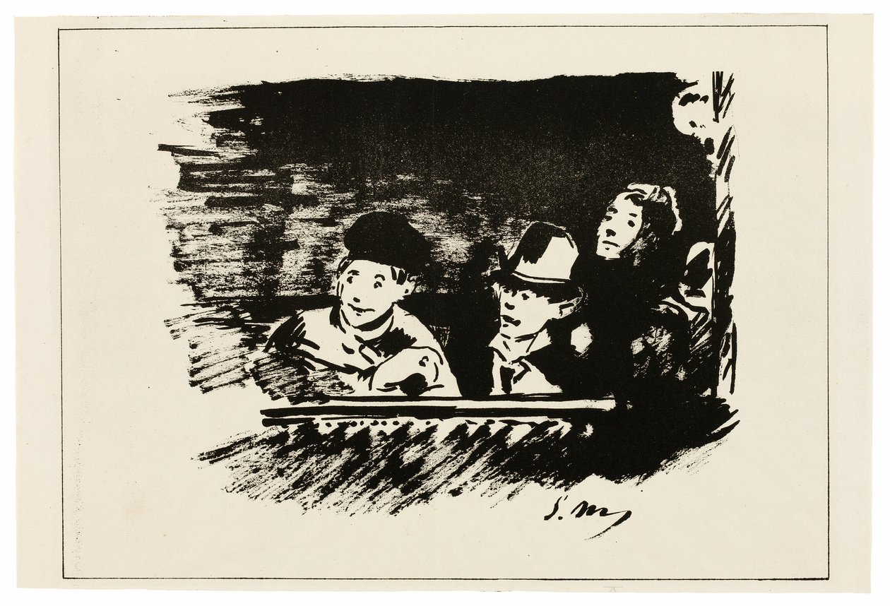 Üst Galeride by Édouard Manet