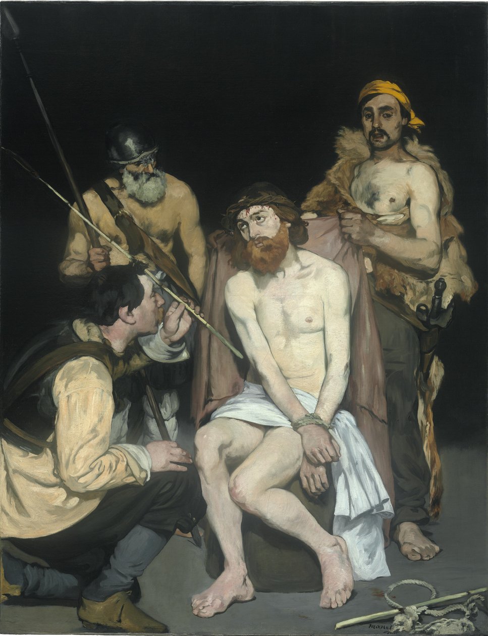Askerler Tarafından Alay Edilen İsa, 1865 by Édouard Manet