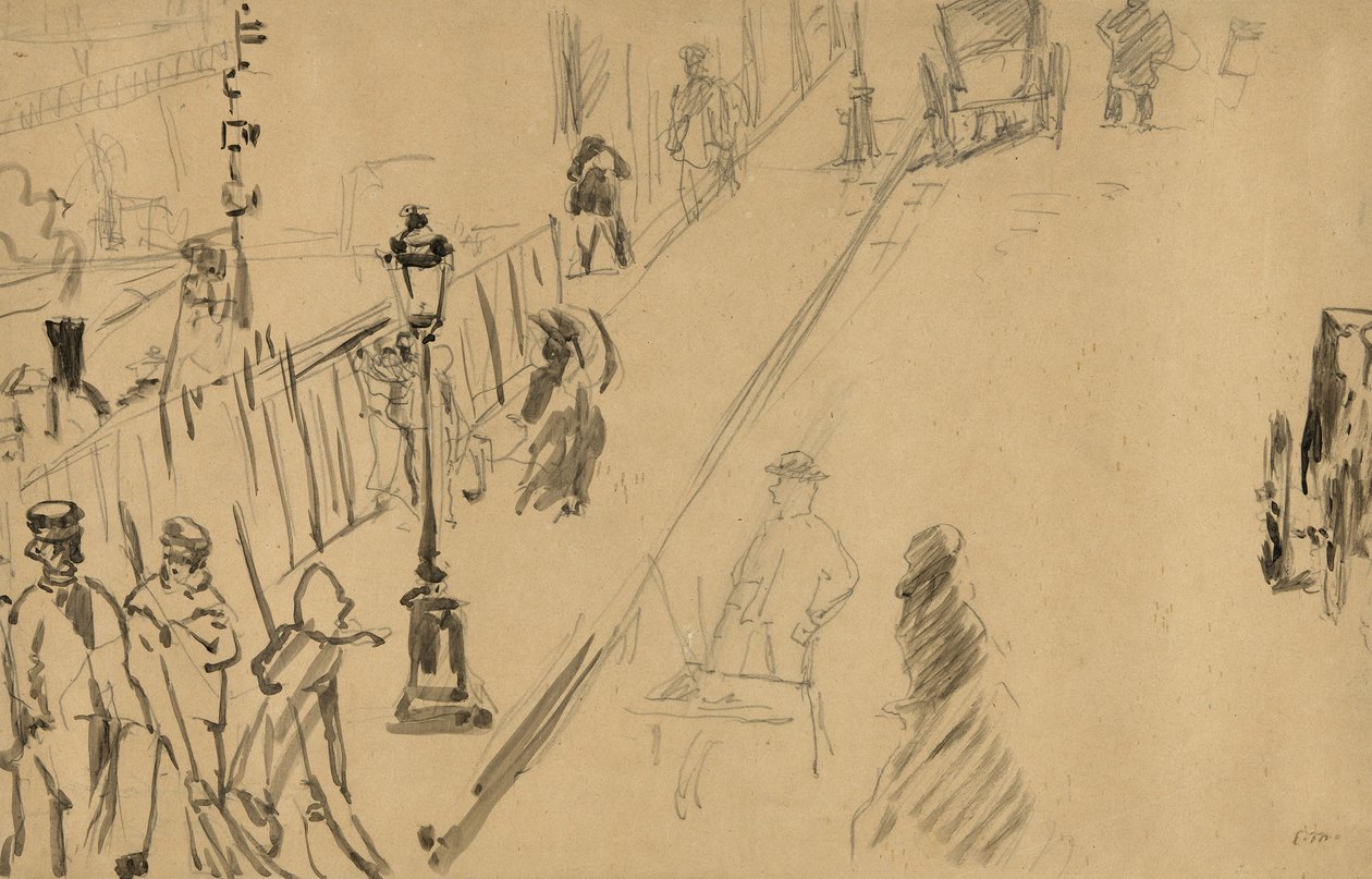 Mosnier Caddesi by Édouard Manet