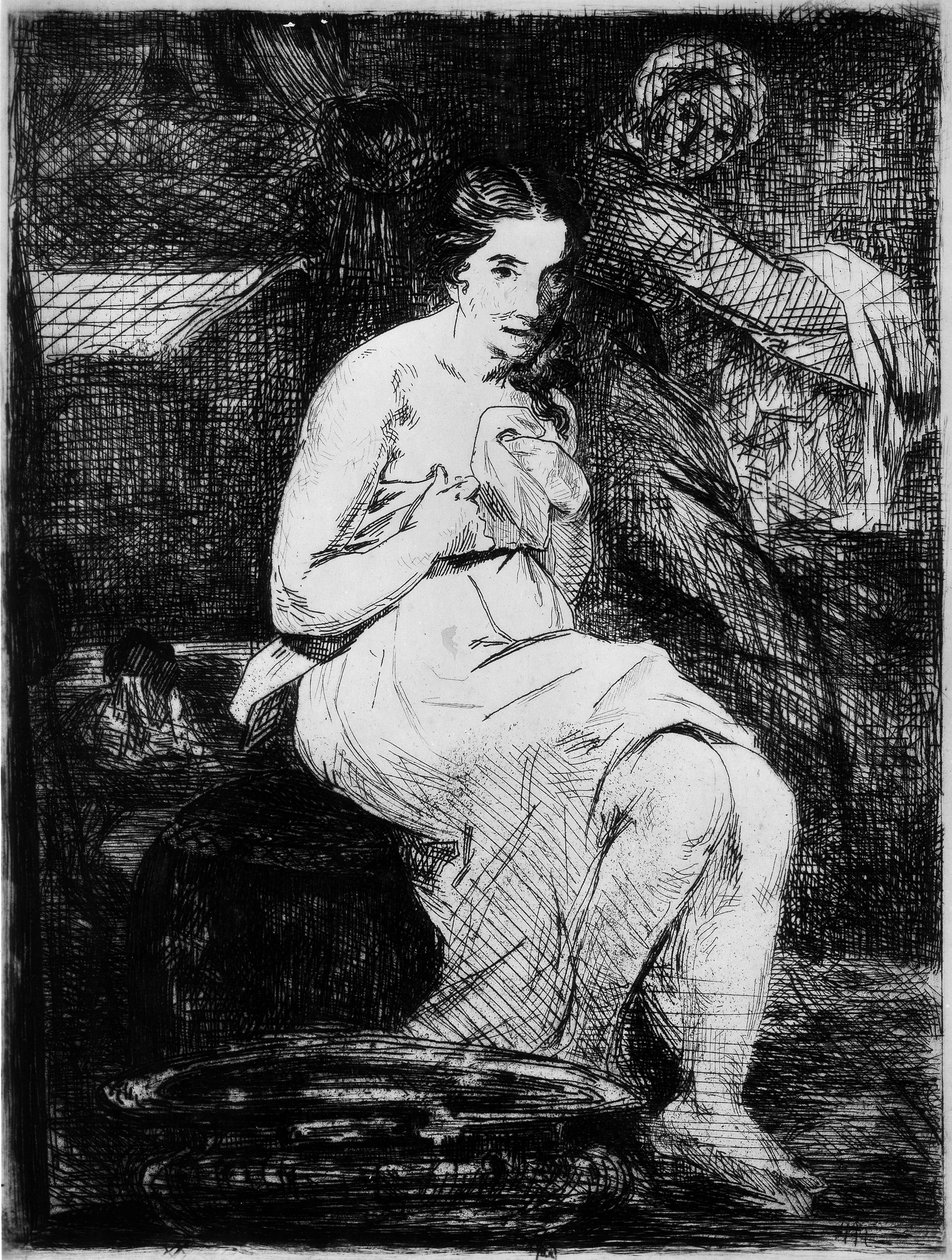Tuvalet, 1861 by Édouard Manet